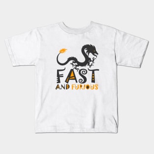 Fast and furious dragon Kids T-Shirt